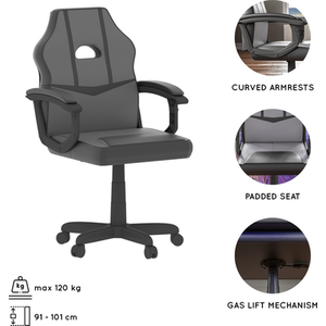 Comet Racing Gaming Chair - Grey by Vida Designs