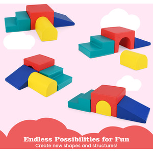 Toddler Soft Building Blocks Structures Set by Costway