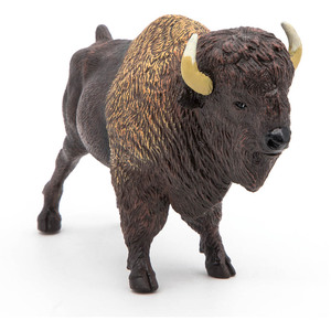 PAPO Wild Animal Kingdom 50119 American Buffalo Toy Figure - Brown by PAPO