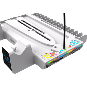 Nexus 5 Cooling and Charging Stand for PS5 and PS5 Slim - White by Oniverse