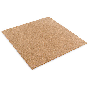 Plain Cork Tiles, Pack of 9 - Natural wood by Treefloor