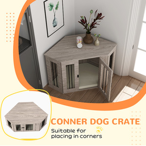 PawHut 2 in 1 Conner Dog Crate Furniture with Cushion by PawHut