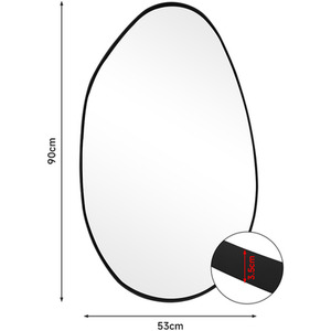 Grain-Shaped Iron Frame Explosion-Proof Mirror by Livingandhome