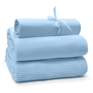 3pc Cotbed Starter Set - Blue by My Little World