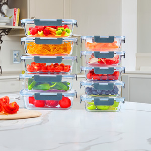 Neo 7 Piece Glass Food Storage Containers by Neo