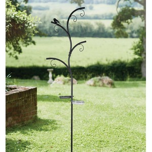 Large Bird Feeding Station - Black by Garden Mile