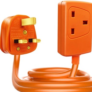 1 Gang 10M Unswitched Extension Lead - Orange by ExtraStar