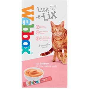 Pack of 5 Lick-e-Lix - Salmon by Webbox