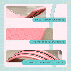 ZONEKIZ Balance Board, Kids Wobble board, Montessori Toy for 3-6 Years - Pink by ZONEKIZ