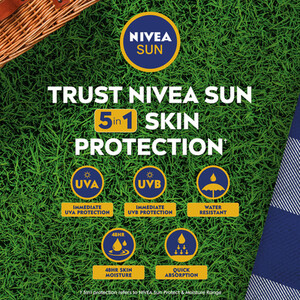 NIVEA SUN Suncream Pocket Size Lotion SPF 30 Protect & Moisture 50ml by Nivea