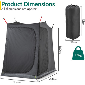 Driveaway Awning Bedroom Pod - Black by Trail