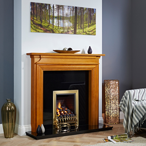 Focal Point Blenheim Full Depth Manual Gas Fire - Brass by Focal Point Fires