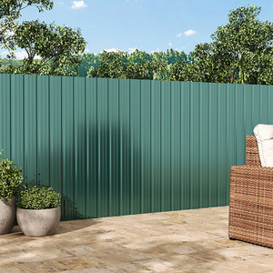 Pack of 12 Corrugated Steel Sheets by Livingandhome