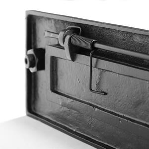 Antique Letter Plate with Knocker Black - Black by Hammer and Tongs