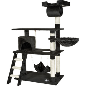 tectake Cat Tree Scratching Post Marcel - Black by tectake