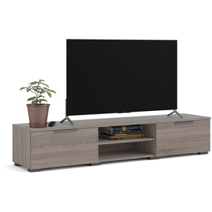 Match 2-Drawer 2-Shelf TV Unit - Truffle
