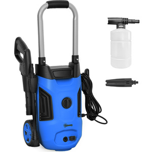 Outsunny 1800W 150 Bar Pressure Washer Adjustable Nozzle - Blue by Outsunny