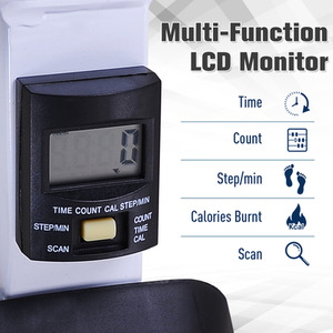 HOMCOM Stepper Fitness Exercise Machine - White by HOMCOM