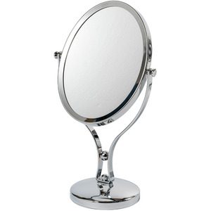 Triton Vanity 5x Magnification Table Mirror - Silver by Showerdrape