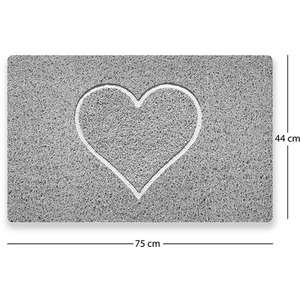 Heart Embossed Spaghetti Shower Mat by Nicoman