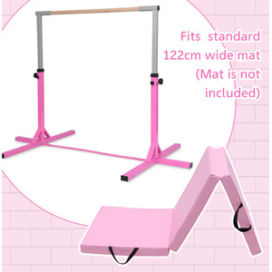 Kids Junior Gymnastics Training Bar - Pink by Costway