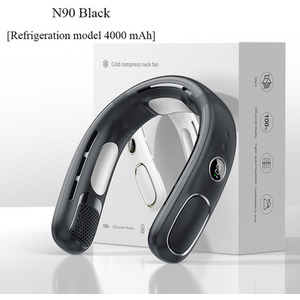 Portable Cooling Mini Neck Fan - Black / N90