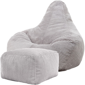 icon Dalton Gaming Bean Bag Chair and Footstool, Corduroy by icon