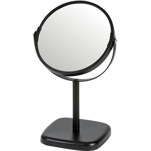 Capri 2x Magnification Double Sided Vanity Mirror - Black by Showerdrape