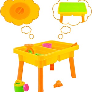Basic Sand and Water Table for Summer Outdoor Play - YELLOW