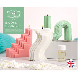 Pack of 3 Candle Making Art Deco - Multiple Colours by House of Crafts