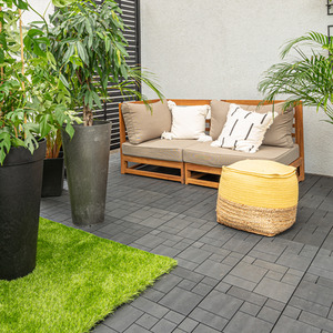Nicoman Mosaic Garden Patio Interlocking Composite Deck Tiles by Nicoman
