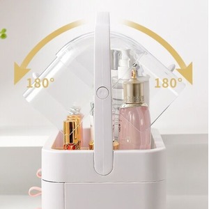 Makeup Storage Box Beauty Vanity Case - White