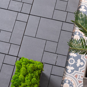 Nicoman Mosaic Light Grey Composite Deck Tiles