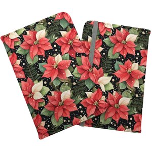 Poinsettia, Watercolor Style Passport Cover - Red by Warren Reed - Designer