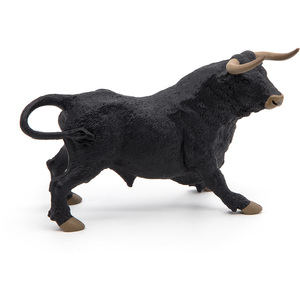 PAPO Farmyard Friends Andalusian Bull Toy Figure - Black by PAPO
