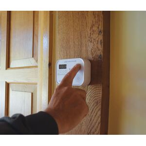 Carbon Monoxide Alarm with LCD Display - White by Mercury