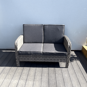 Dorchester 6 Piece Rattan Wicker Garden Dining Set - Grey by Madefor.living