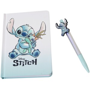 Stitch A5 Squishy Notebook with Pen Set - White and Blue by Stitch