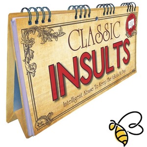Classic Insults Flip Book - Multicolor by Boxer Gifts