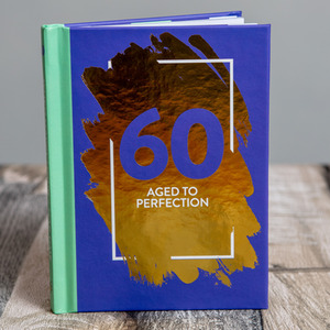 60 Aged To Perfection - Fun Age Quote Pocket Book - Blue by Bee Three Books