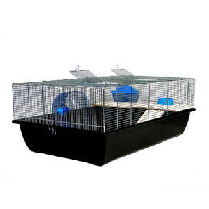 Small Pet Cage Single Tier with Black Base 80cm New - Carlton - Black by Little Friends