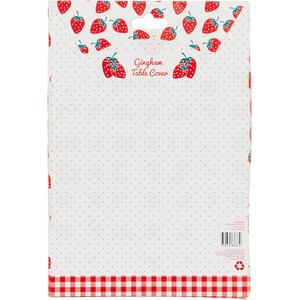 Gingham Table Cover - Red and White