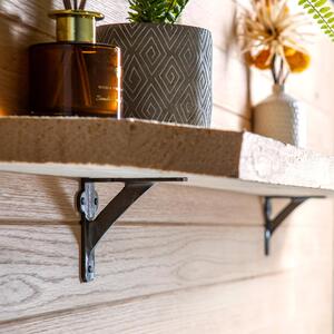 100mm Iron Shelf Bracket - Black by Hammer and Tongs