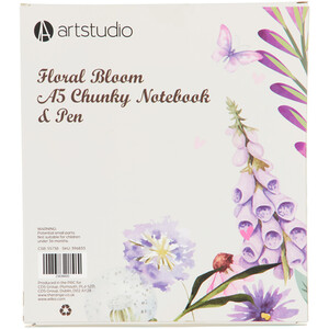 Floral Bloom A5 Chunky Notebook and Pen - Multicolour