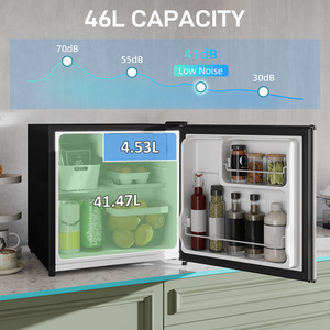 HOMCOM 46 Litre Table Top Fridge Mini Fridge with Chiller Box by HOMCOM