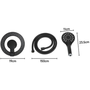 Magnetic Bathroom Shower Faucet Set - Black by Livingandhome