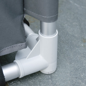 Outsunny 3-Shelf Camping Cupboard Kitchen Station - Grey by Outsunny