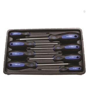 US PRO 8pc Tamper Proof Torx Screwdriver Set 1608 - Blue by US PRO