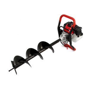 T-Mech Earth Auger, Cement Mixer and 120mm 4 Stroke Post Driver - Black by T-Mech