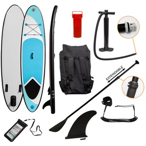 10ft Blue Inflatable Paddle Board - Blue by Monstershop
